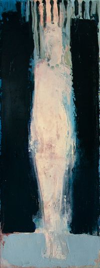 Ing Aru_Blue I_2018_oil on canvas_40 x 15 cm